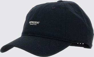 Represent Cappello da baseball in cotone con logo stampato e cinturino regolabile