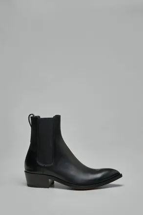 Tom Ford Burnished Leather Chelsea Boot