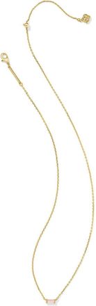 Kendra Scott Womens Juliette Pendant Necklace In Gold/rose Quartz