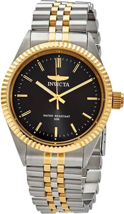 Invicta Specialty Black Dial Two-tone Mens Watch 29377