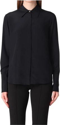 Liu Jo Zijdenmix Dames Blouse - Dames - Overhemden - Zwart - L - Overhemden