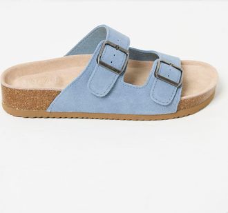Fat Face FatFace Blue Leather Meldon Sandal