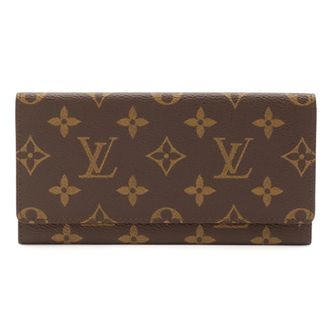 Louis Vuitton Brown Monogram Canvas Long Bill Wallet (Bi-Fold) (Pre-Owned)