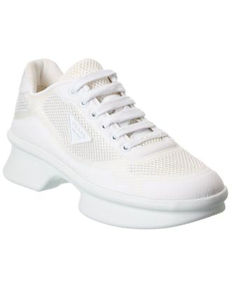 Prada Mesh & Leather Sneaker