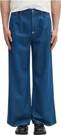 Kenzo Jeans, Heren, Blauw, W31, Katoen, Jeans met plooien