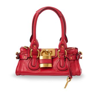 Chlo&eacute; Handbags, female, Red, Size: ONE SIZE Small Paddington Bag