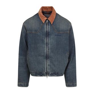 Balenciaga Denim Workwear Jacket - Heren - Jassen - Blauw - Maat: M Denim