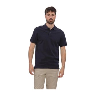 Profuomo Tops, Heren, Blauw, S, Katoen, Polo SS Basis Pique