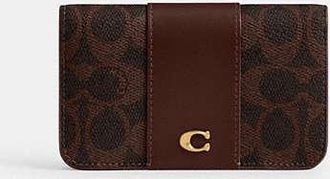 Coach Essential Slim Card Case In Signature Canvas