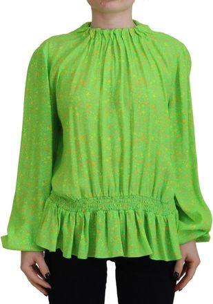 Dsquared2 Dsquared&sup2; Stars Print Viscose Long Sleeves Blouse Womens Top (Pre-Owned)