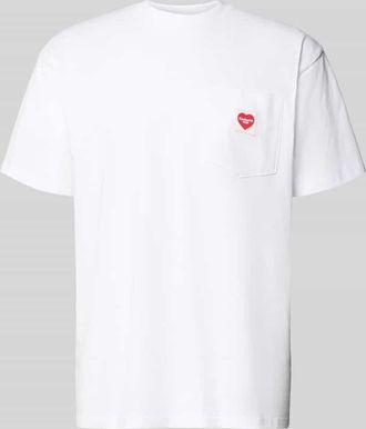 Carhartt Work in Progress T-Shirt mit Brusttasche und Label-Patch in Weiss, Gr&ouml;&szlig;e XXL