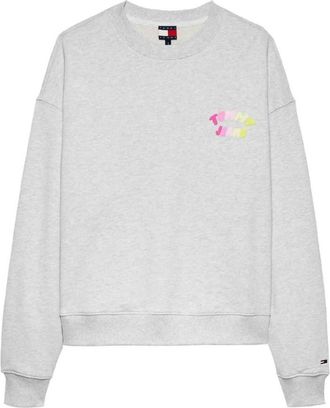 Tommy Hilfiger Bubble Sweatshirt - Dames - Sweatshirts - Grijs - M - Katoen - Hoodies & sweatvesten