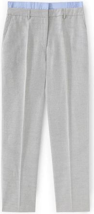 Motivi High-waisted Chino Broek - Dames - Straight fit broeken - Grijs - XL - Katoen - Broeken