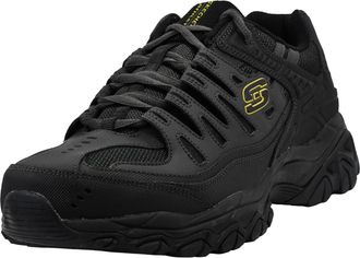 Skechers Mens Afterburn M. Fit Sneaker, Dark Taupe, 14