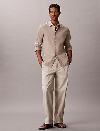 Calvin Klein Cotton Twill Baggy Trousers