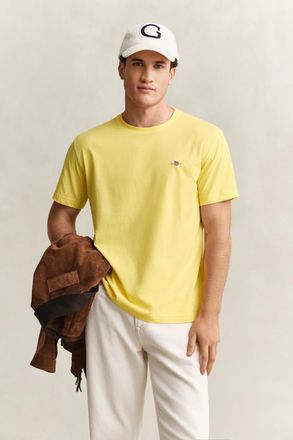GANT Men Regular Fit Shield T-Shirt (XXXL) BANANA YELLOW