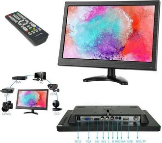 Trade Shop Trade Shop - Hdmi Vga Monitor Tft Lcd Pantalla Lcd 13.3 Pulgadas 1080p Usb Rca Usb Altavoz