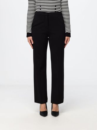 Twinset Pantaloni skinny cropped in jersey a vita alta