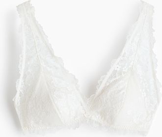 H&M Wattierter Soft-BH aus Spitze - Cremefarben