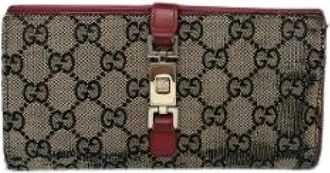 Gucci Pre-owned Wallets, female, Brown, Size: ONE SIZE Pre-owned Leather Wallet