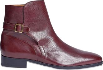 Fursac Leren laarzen met enkelbandje - Rood