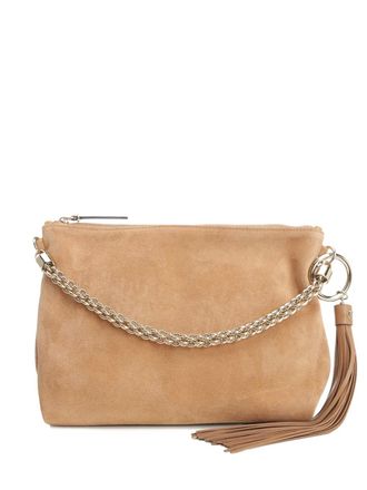 Jimmy Choo London Callie clutch bag - women - Leather - One Size - Brown