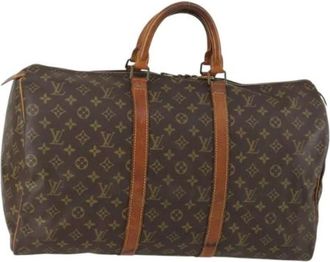 Louis Vuitton Pre-owned Weekend Bags, female, Brown, Size: ONE SIZE Pre-owned Weekend Bag
