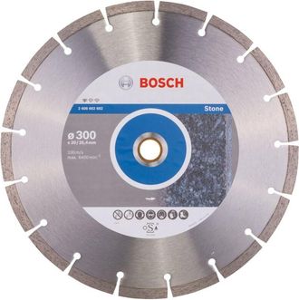 Bosch Professional 1x Disco Diamantato Standard for Stone, per Calcestruzzo, Pietra, Granito, &oslash; 300 x 20/25,40 x 3,1 x 10 mm, Accessori per Seghe da Banco