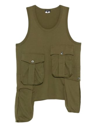 Comme Des Garçons Gilet con tasche - Verde