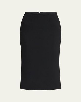 【関税＆送料込み】Dolce & Gabbana Pencil Skirt In CrApe Dolce & Gabbana Vintage Black Crepe Pencil Skirt M Dolce
