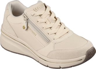 Skechers Billion Flex Luxe Up Lederen Dames Sneakers
