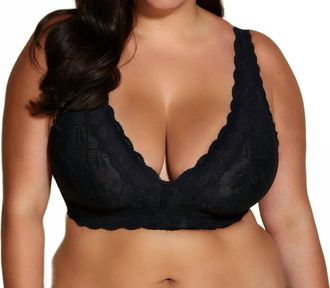 Cosabella Ultra Curvy Plunge Bralette In Black