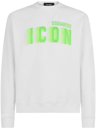 Dsquared2 logo-print cotton sweatshirt - men - Cotton - L - Grey