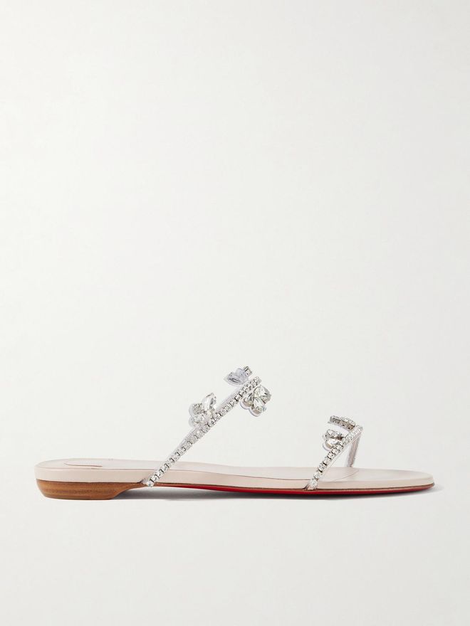 Christian Louboutin Sandales En Pvc A Cristaux Just Queenie Argente des 945 00 sur Stylight