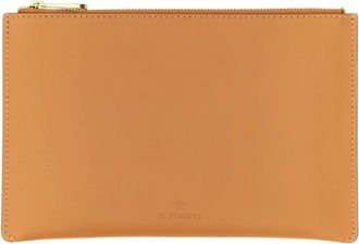 IL BISONTE Oliveta Pouch - Dames - Portefeuilles - Bruin - ONE Size - Leer - Accessoires