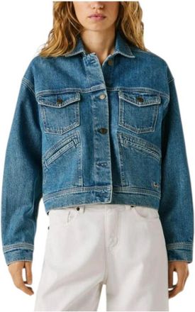Pepe Jeans London Denim Jacket - Dames - Spijkerjassen - Blauw - M - Denim - Jassen