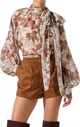 Astr Cinthia Top In Brown White