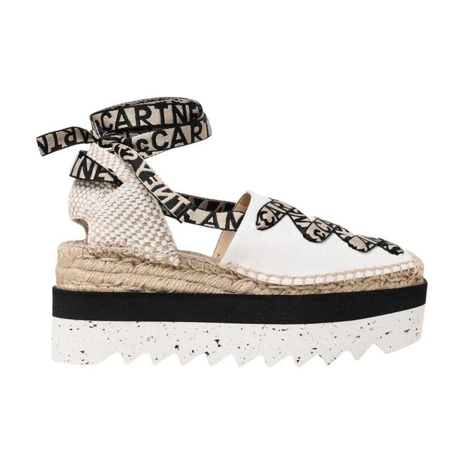 Wedges, female, Beige, 6 UK, Platform LaceUp Espadrilles