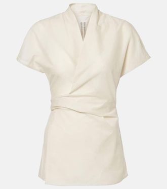 Rick Owens Laura cotton wrap top