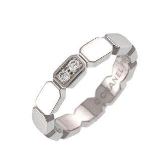 Chanel Platinum 950 Band Ring (Pre-Owned)