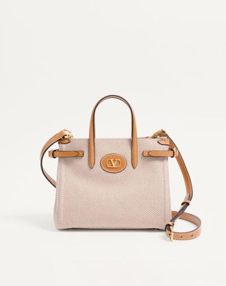 Valentino Garavani Valentino Garavani Antibes Small Canvas Shopping Bag Wo