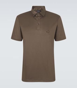 Giorgio Armani Logo cotton polo shirt