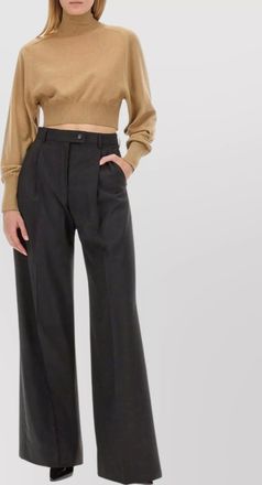 Sportmax high waist wide leg trousers with pockets