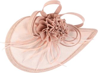 Generic Pillbox Hat 1940S Hat Orange Fascinator Pillbox 2023 Fascinator Hat Flower Feather Mesh Tea Hairband for Women Women Vintage Handbags 1940S Red Feathe