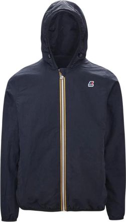 K-Way Jacques Double WAX Enzyme Look - Heren - Zomerjassen - Blauw - 3XL - Nylon - Jassen
