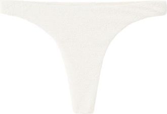 Mango Textured Brazilian Cut Bikini Bottoms in Ecru at Nordstrom, Size X-Small