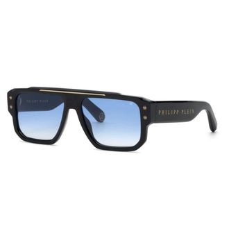 Philipp Plein Spp231 Plein Stud - male - Philipp Plein - Sunglasses - Black - 58 MM - Accessories