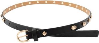 Kate Spade New York stud leather belt in Black at Nordstrom, Size X-Large