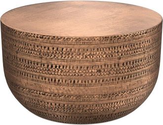Simpli Home Johnsen 29.5In Boho Metal Coffee Table
