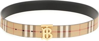 Burberry Reversible Check TB Riem - Heren - Riemen - Veelkleurig - 80 CM - Katoen - Accessoires